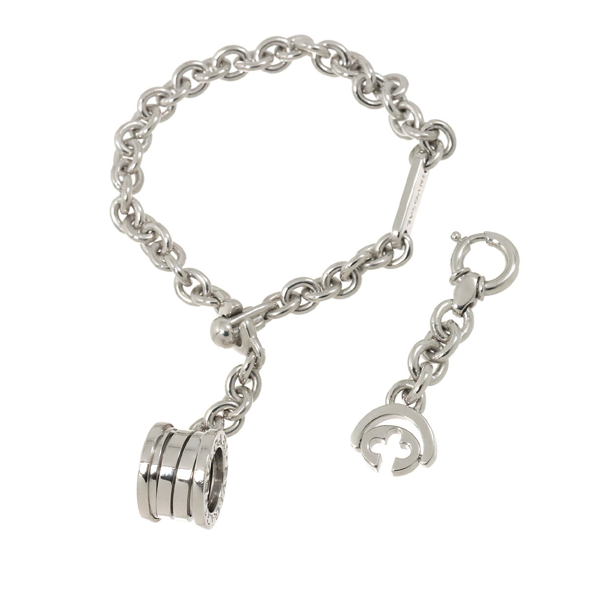 BVLGARI　ブルガリ　キーホルダー　Bzero1　(2410072) BVLGARI B-ZERO1 Charm Key Holder Silver 925 90254256 | eBay
