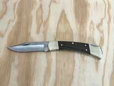 BUCK Ebony 110 USA Lockback Folding Pocket Knife Without Sheath-- Excellent---,.