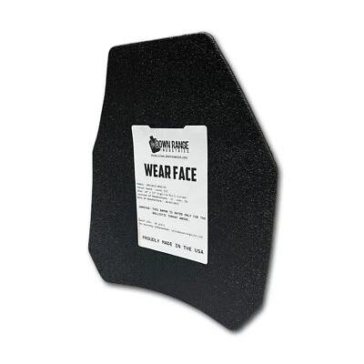 DOWN RANGE INDUSTRIES Body Armor AR500 Level 3 Set Of Plates Multi-Curved 10x12 ErgoLite™ 2.0 SET