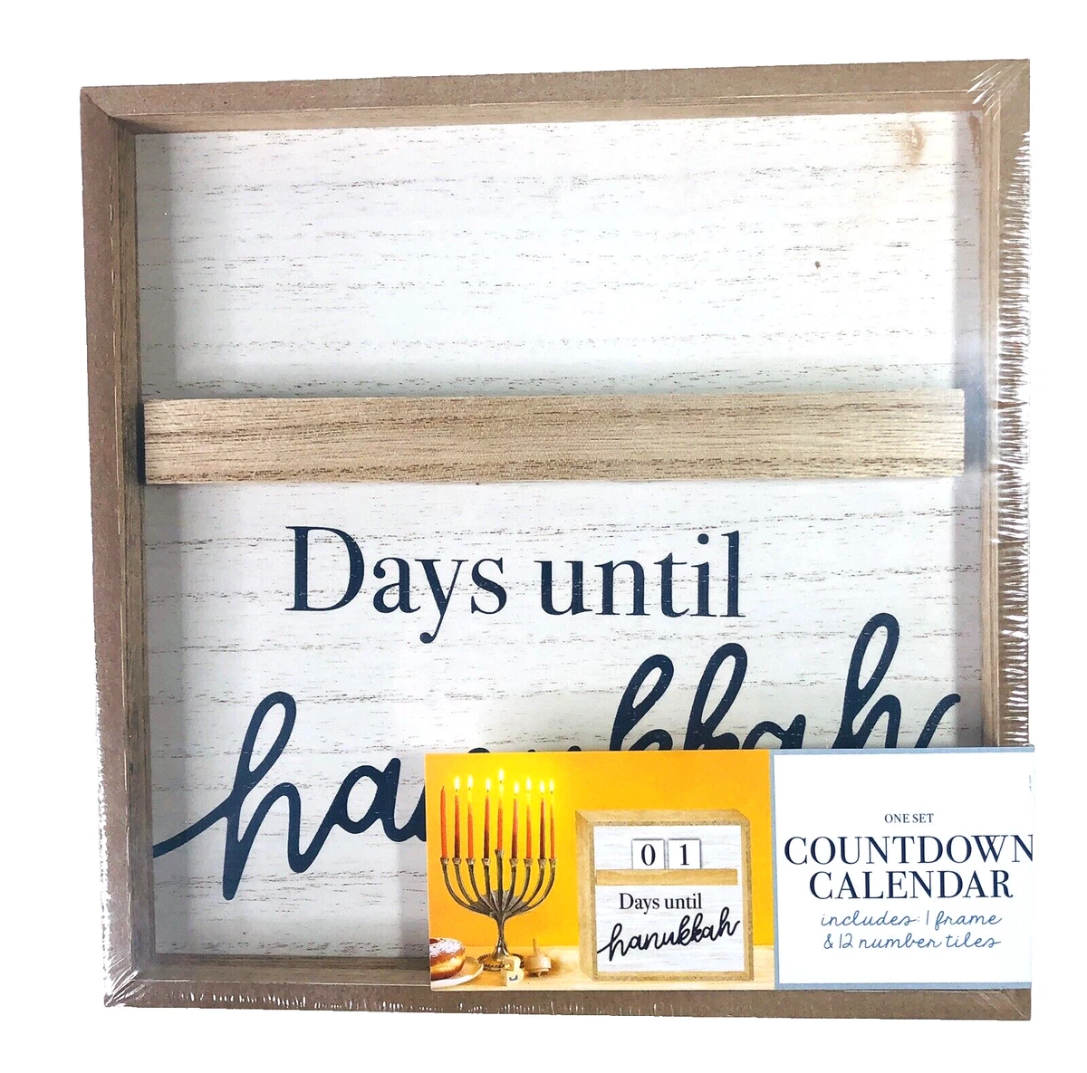 Calendar Hanukah Chanukah Countdown Hanukkah New Advent Frame 12 Number  Tiles | eBay