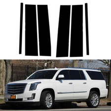 For Chevrolet Suburban Yukon XL 2015-2020 Glossy Black Pillar Posts Door Cover