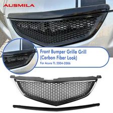 Front Bumper Grille Hood Grill Mesh Kit For Acura TL 2004-2006 Honeycomb Style