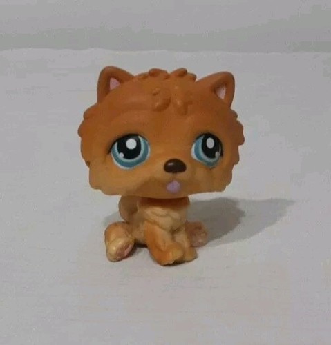 Figurine LPS (Littlest Pet Shop) N°117 Chow Chow Marron/orange - Très Bon état, Occasion
