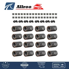 For Chevrolet SBC 327 350 400 Valve Springs Kit .550" w/ Steel Retainers Locks