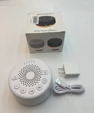 (QTY 2) Easysleep Sound White Noise Machine, 25 Soothing Sounds, White EWN-12