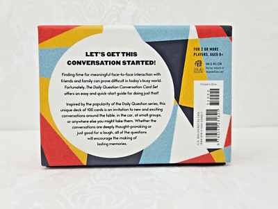 Daily Question Conversation Card Set : 100 Meaningful