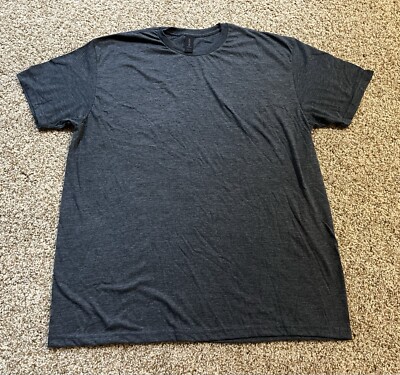 Gildan Adult Short Sleeve T-Shirt Soft Style Gray Size XL