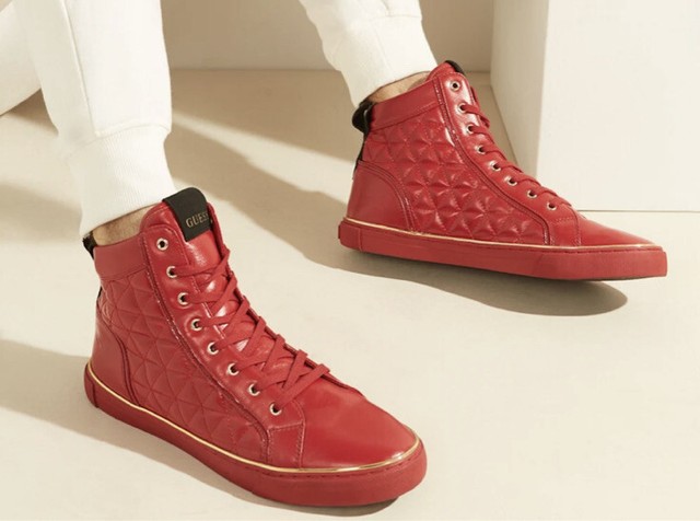 guess men's melo high top sneakers