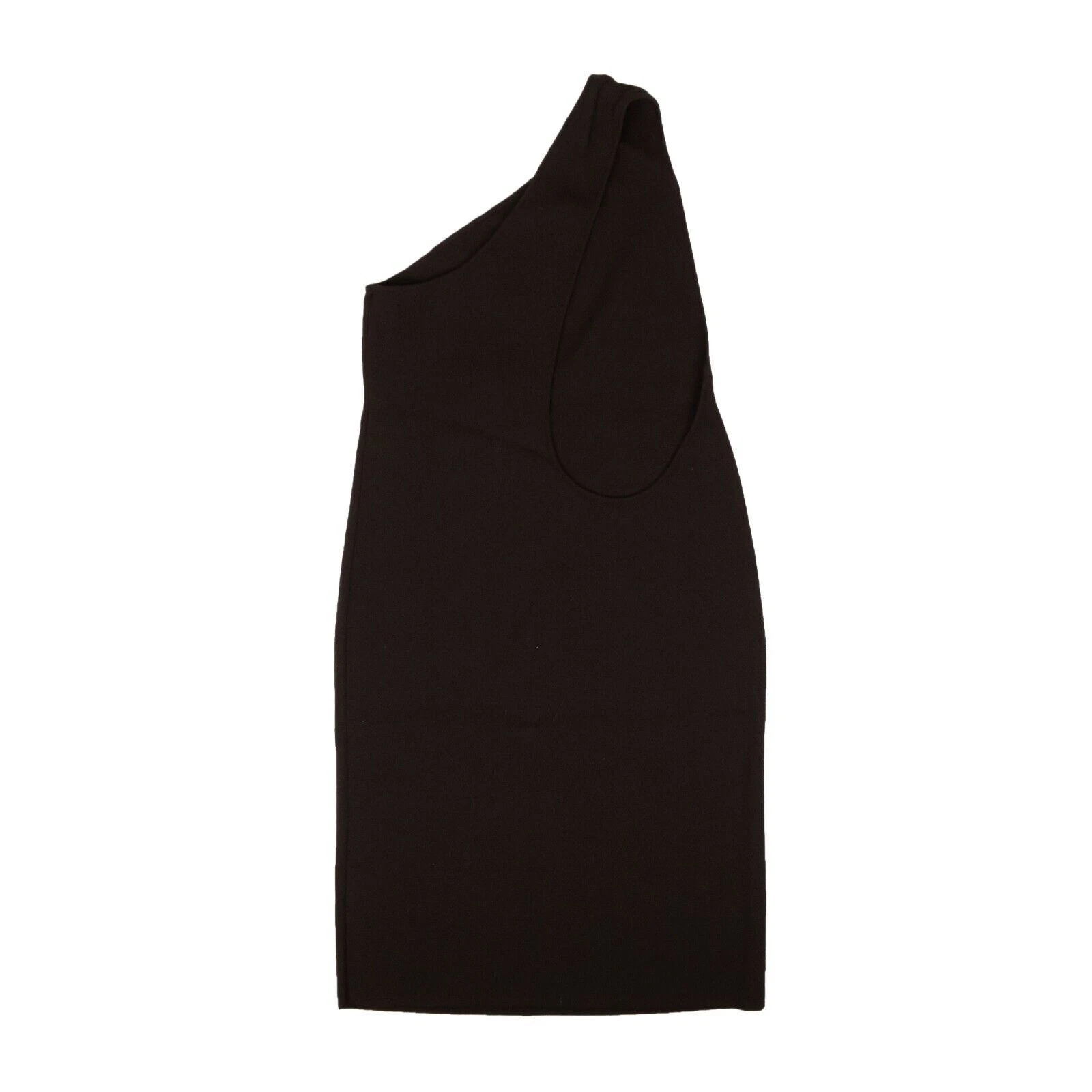 Abito midi in maglia monospalla marrone BOTTEGA VENETA nuovo con etichette taglia 6 42 $2200