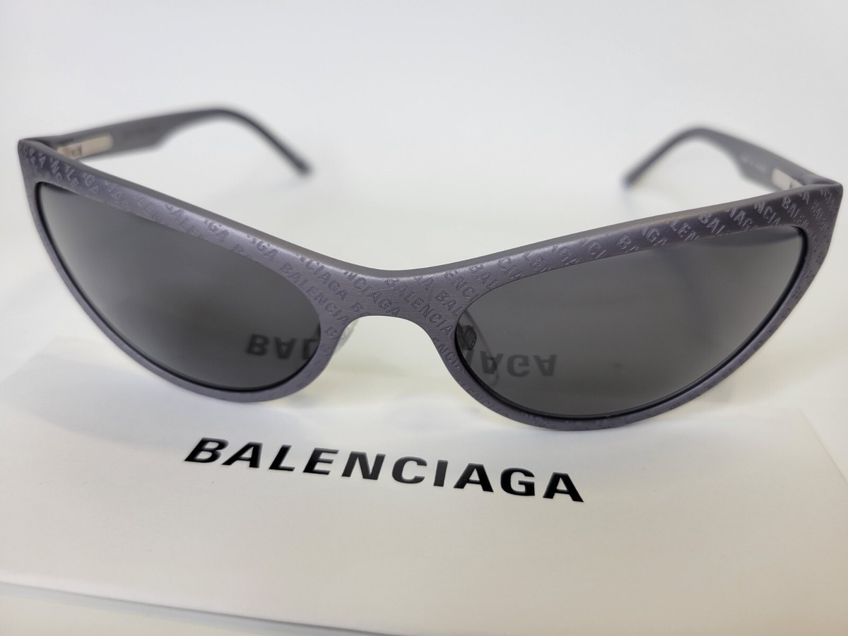 【関税込み】Balenciaga グレー キャットアイサングラス Balenciaga Women's Sunglasses BB0068S Gray Cat Eye | eBay
