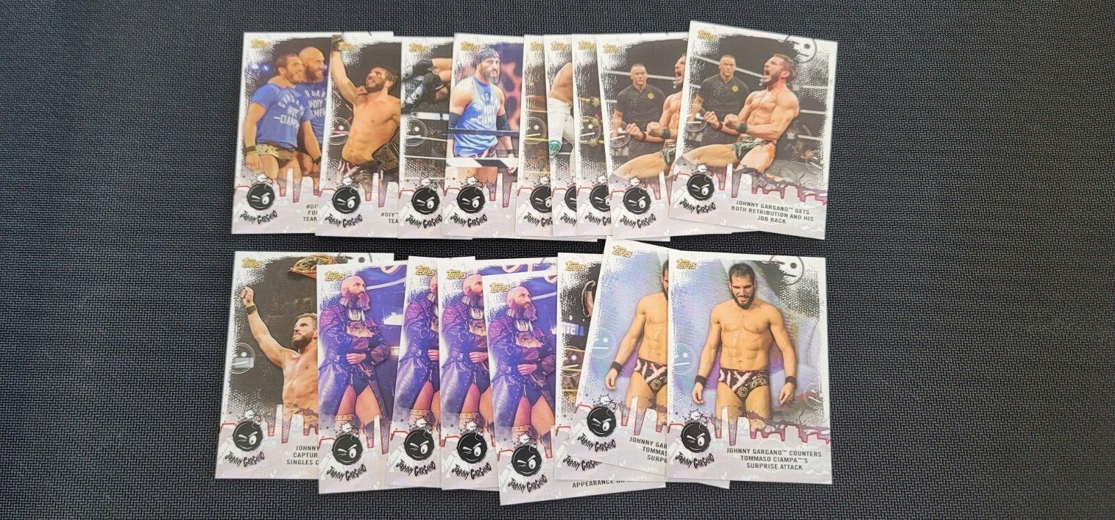 2020 Topps WWE NXT Johnny Gargano Tribute Insert #JG-1-JG-20 Pick Your Card