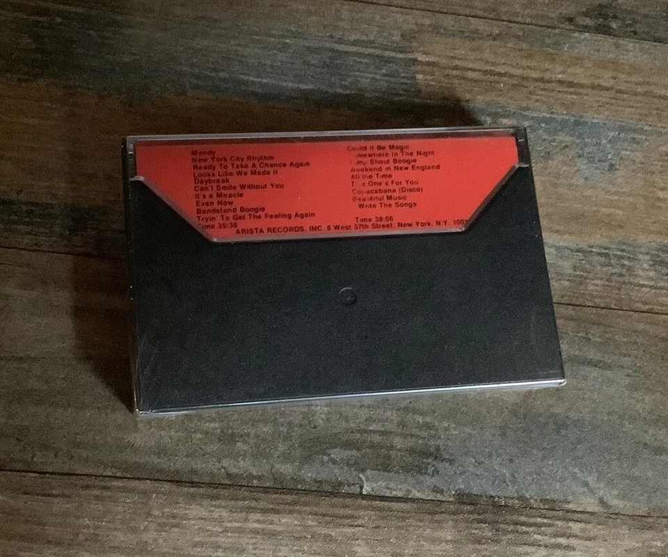 BARRY MANILOW  "Greatest Hits"  1978 Cassette Tape  Arista New In Shrink Wrap - Image 2 of 2