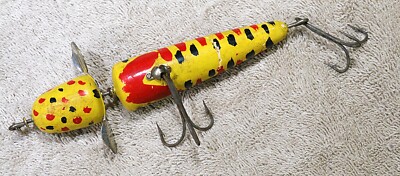 Vintage 7.5'' Handmade Spinnerbait Lure, C. Whitlinger lure artist, Well-crafted