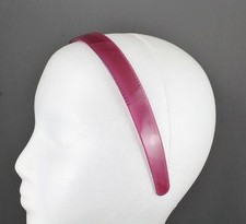 Purple plastic headband 3/4" wide hair band accessory grip teeth