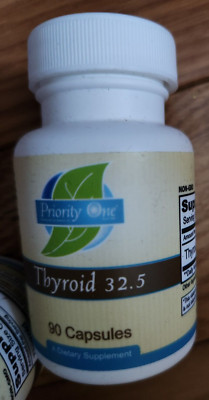 Priority One Thyroid 32.5mg - 90 CAPSULES   EXP : 09 / 2025