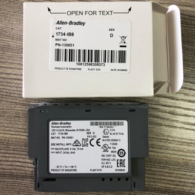 1734-IB8 POINT I/O 8 Point Digital Input Module New AB Factory Original Sealed