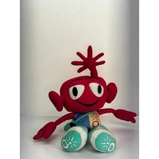 1998 PrimeCo Pink Alien Monster Plush - Primetheus Mascot 14" Soft & Fluffy