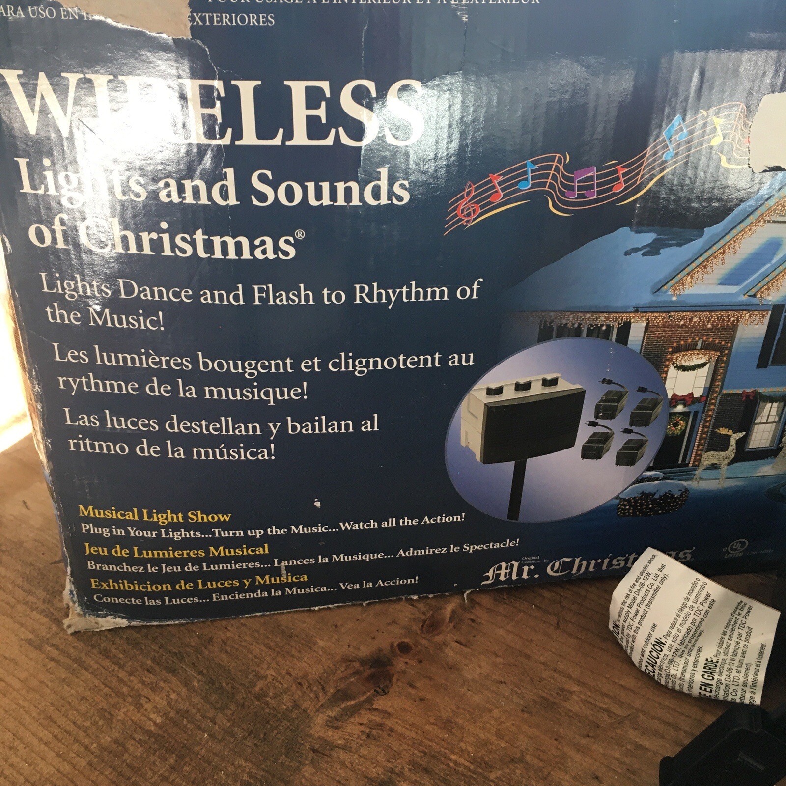 Mr. Christmas Wireless Lights Sounds Set Christmas Transmitter