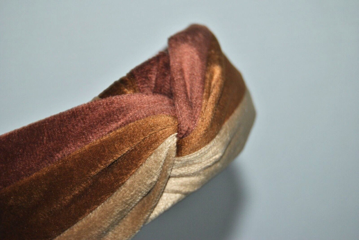 Genie by Eugenia Kim Women\'s Deanna Headband, Camel/Rust Eugenia Kim Rafaela Ombré Metallic Velvet Headband-Gold Rust  main image 3