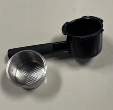 Black Salton EX45 Espresso Maker Replacement Porta Filter Holder & Basket MEX1B