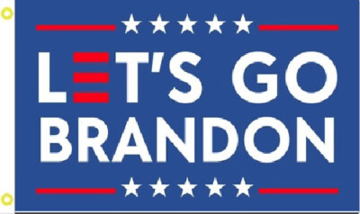 3X5 BIDEN SUKS FJB LETS GO BRANDON BLUE MAGA TRUMP 2024 FLAG BANNER GROMMETS