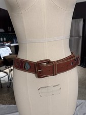 Genuine Leather Belt Womens Aztec Western S M