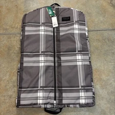 Dover Saddlery Garment Bag Grey Plaid