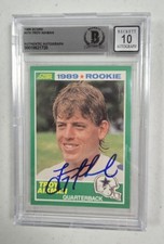Troy Aikman 1989 Score Football Signed RC Rookie Card 270 Beckett 10 Auto Cowboy