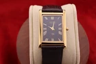 ⌚✨ Vintage Seiko Slim Quartz Gentlemen's Black Dial ,Dark Brown Dress Watch