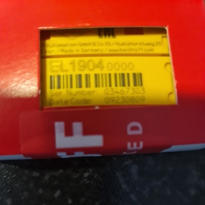 Beckhoff EL1904 TwinSafe EtherCat 4-CH-DI/ Neu OVP versiegelt