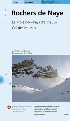 262S Rochers de Naye Schneesportkarte | deutsch