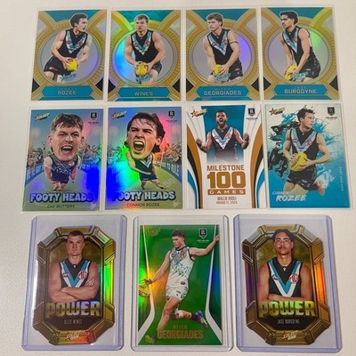 AFL 2026 Select Footy Stars Card Lot PORT ADELAIDE Green Foil -FREE TRACKED POST