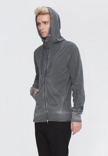 LOST & FOUND RIA DUNN ZIP HOODIE JACKET SWEATER, SZ M (loose fit) image 3