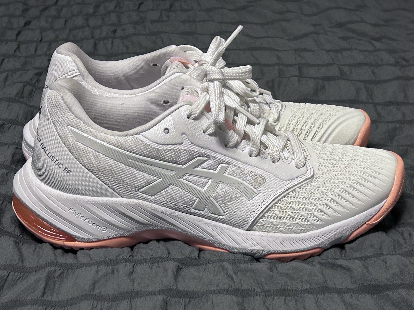 Asics Gel Netburner Ballistic FF Low Volleyball Shoes White 