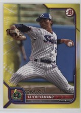 2022 Bowman NPB Nippon Professional Baseball Yellow /150 Taichi Yamano #105 00cp