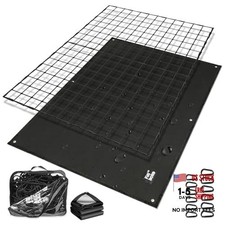 Cargo Net for Pickup Truck Bed,4' x 6' Stretches 4x6Ft Cargo Net/4.5x6Ft Tarp