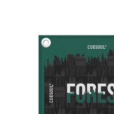 CUESOUL  Forest  Design Microfiber Dart Towel with Hanging Hook,Quick Dry