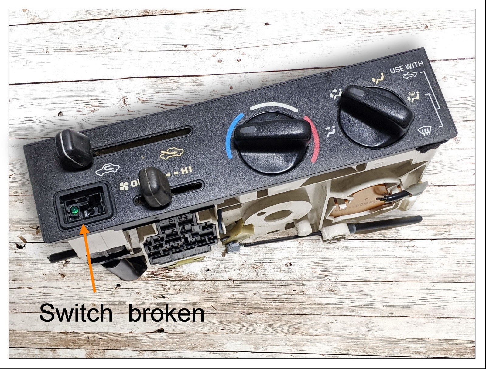 Heat Radiator Register 1998-2000 Toyota 4Runner Ac Heater Climate Control Unit 388001 5030 OEM ...