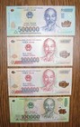 1 Million VIETNAM Dong (VND) - (4) Polymer BANKNOTES - UNCIRCULATED - AUTHENTIC!
