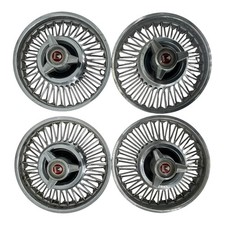 Lot Of 4 1960s Ford Spinner Wheel Cover Hub Cap Vintage Genuine Original Oem