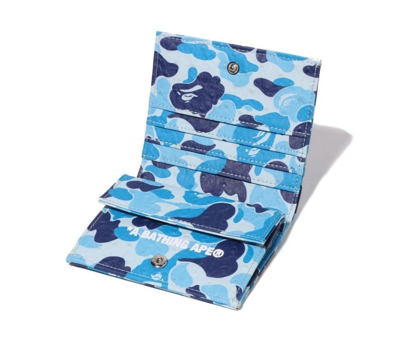 A BATHING APE Men's ABC CAMO MINI WALLET 1L80-190-014 GREEN,PINK