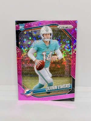 QUINN EWERS Rookie 2025 Prizm No Huddle Pink /25 Miami Dolphins RC #307
