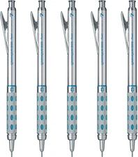 Pentel PG1017 Graph Gear 1000 Mechanical Pencil, 0.03 Inches (0.7 Mm), 5 Pieces