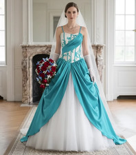 Appliques with Lace Thin Straps Wedding Dresses Beach Princess Style Customized