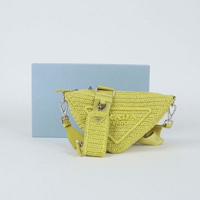Prada Umhängetasche Triangel Raphia 1BH190 140207227