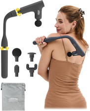 3-In-1 Massage Gun Deep Tissue with Extended Handle  Back Massager for Pain Relie