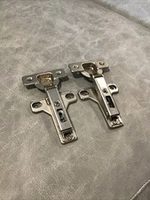 Lot of 2 Salice 1P6 Cabinet Door Hinge w/ H1 Mounting Base Plate Self Close H11