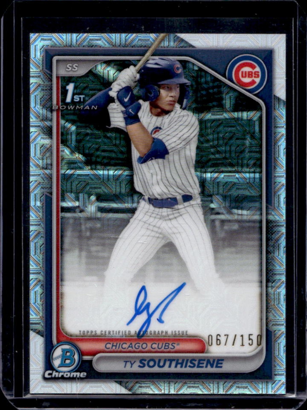 2024 Bowman Draft Ty Southisene Chrome Auto HTA Choice Refractor 1st #67/150