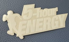5 Hour Energy Five Formula Drink GLOSSY Sticker Decal Promo Advertising Ephemera