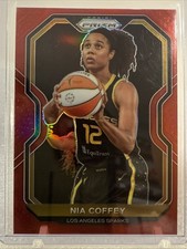 2021 Panini Prizm WNBA - RED PRIZM #59 Nia Coffey 50/299 - Los Angeles Sparks